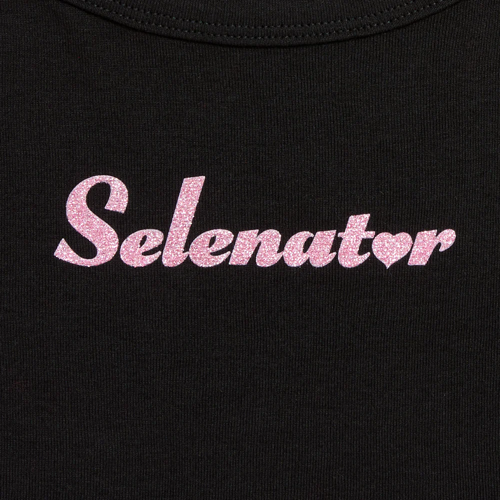 Selenator Script Pink Glitter Tank 3 Selenator Script Pink Glitter Tank